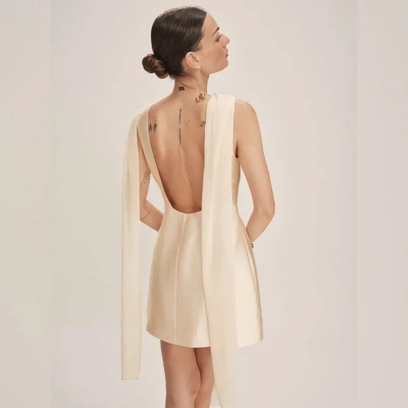 Reformation Ecru Dress